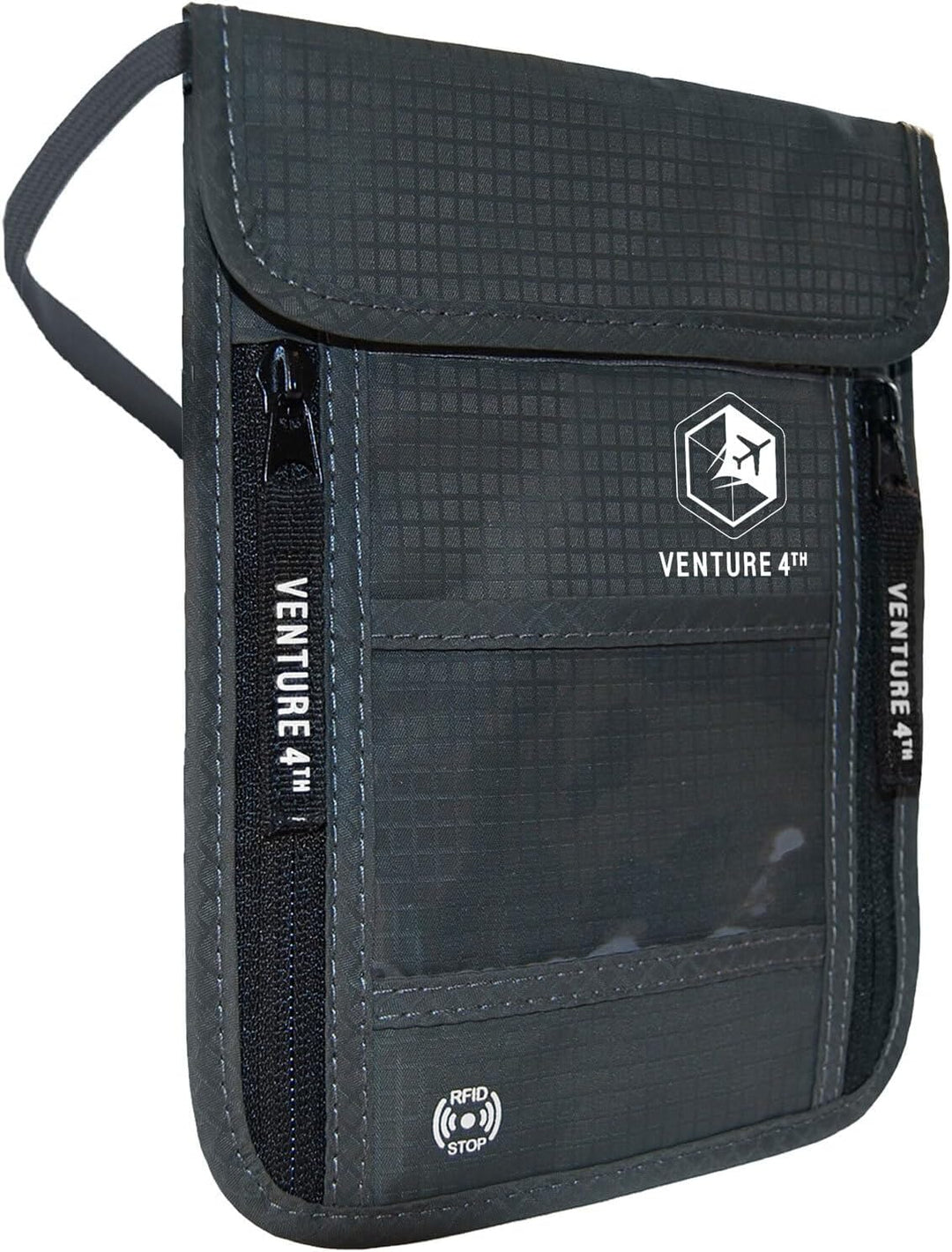 Venture 4TH Travel Neck Wallet with RFID Blocking – Passport Holder Neck Pouch to Keep Your Cash and