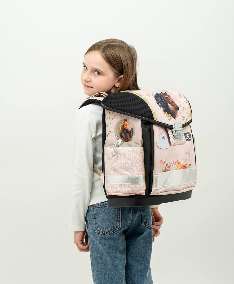 Belmil 403-13/AG/S Schulranzen Set 4 - teilig (Horse Chestnut)