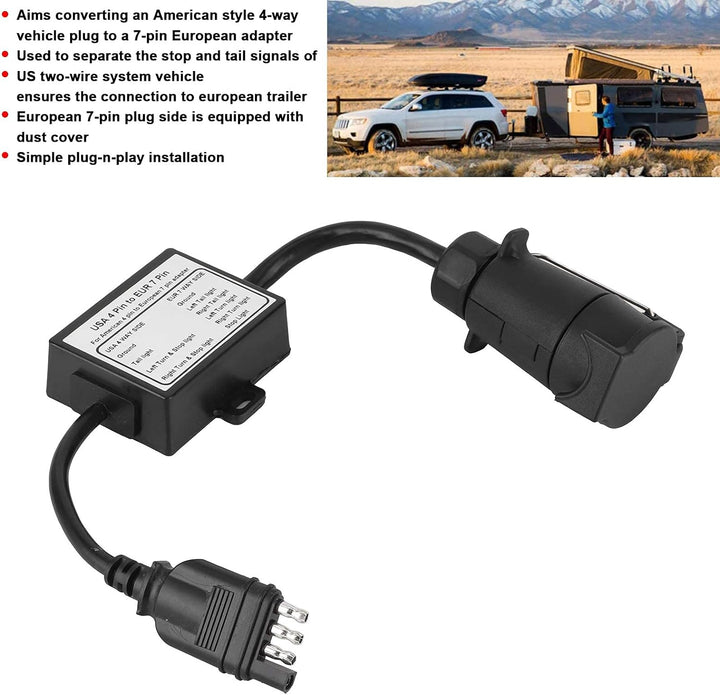 Anhänger Stecker Anhängerstecker Lichtkonverter Stecker Adapter Konverter Anhängerkupplungen Elektro