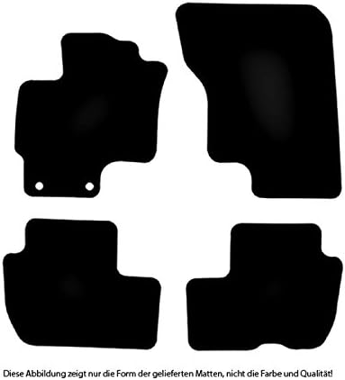 Bär-AfC Auto Fussmatten Royal passend für Mitsubishi Outlander Hybrid PHEV 2014 -, Autoteppiche Velo