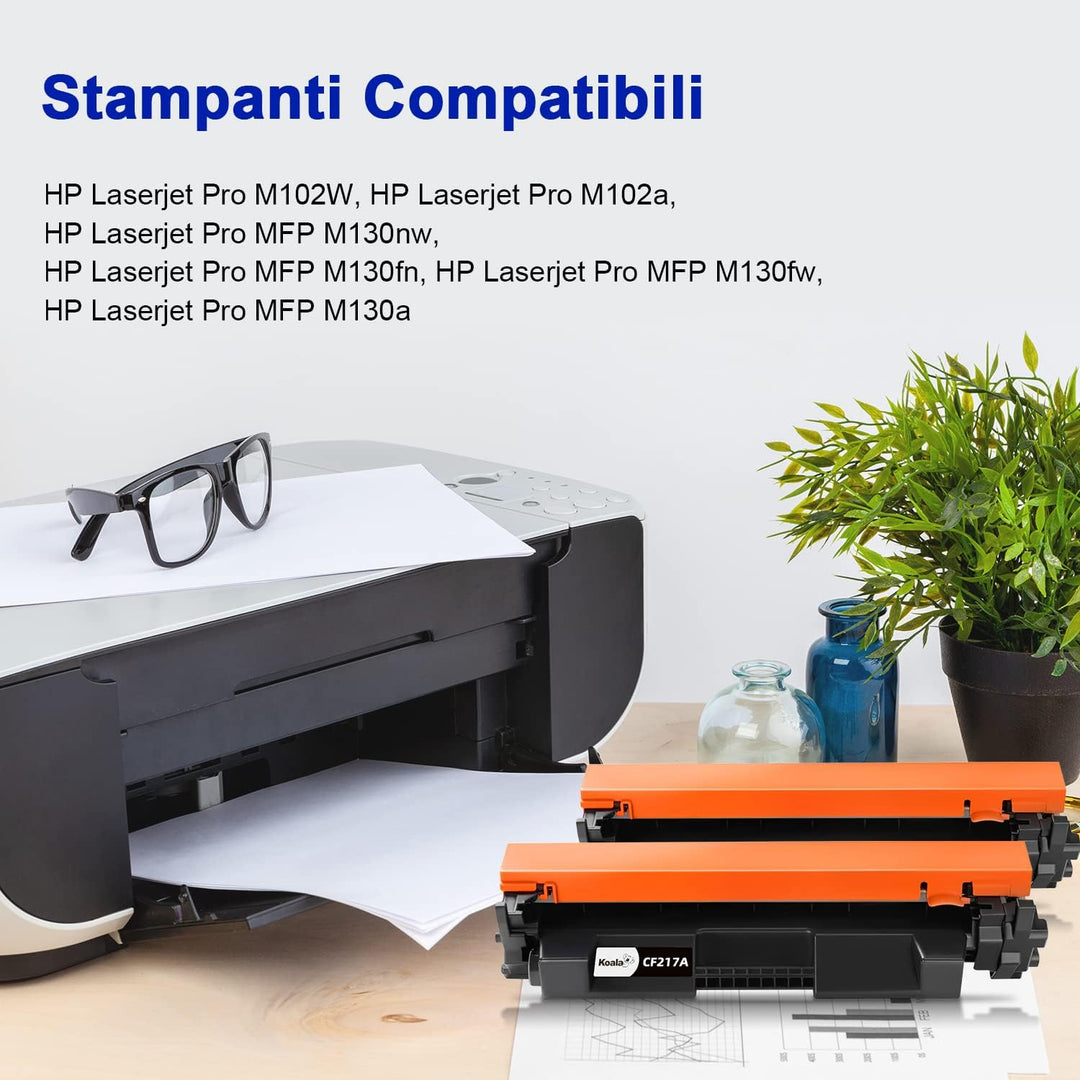 Koala Kompatible Tonerkartusche als Ersatz für HP 17A CF217A Toner für Laserjet Pro MFP M130nw M130
