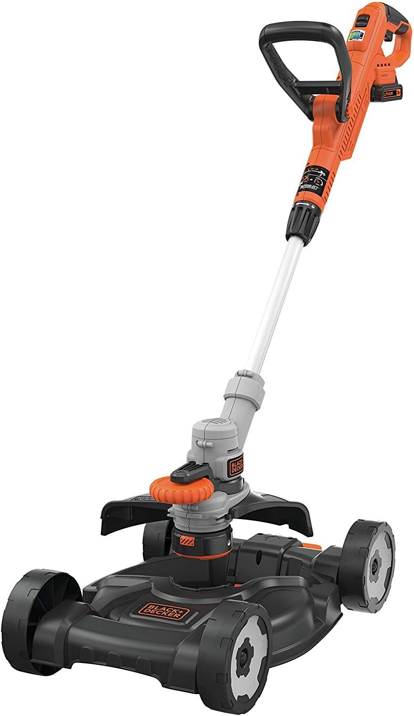 BLACK+DECKER 3-in-1-Werkzeug, 18 V: Rasentrimmer, Rasentrimmer und Rasenmäher, 28 cm, 2 Geschwindigk