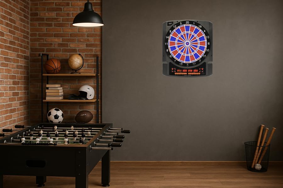 Carromco Elektronische Dartscheibe CLASSIC MASTER 2 - Dartboard für 1-8 Spieler - E-Dartautomat mit