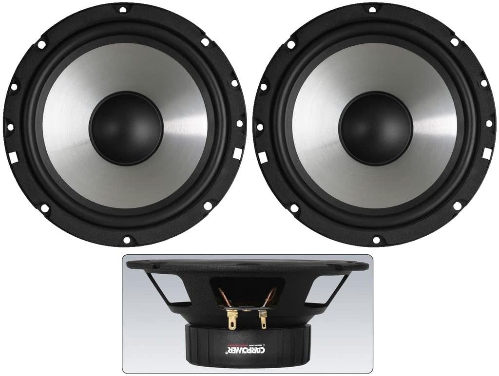 MONACOR CRB-165PS Car-Hi-Fi-Tiefmitteltöner-Paar, 35W, 4Ω