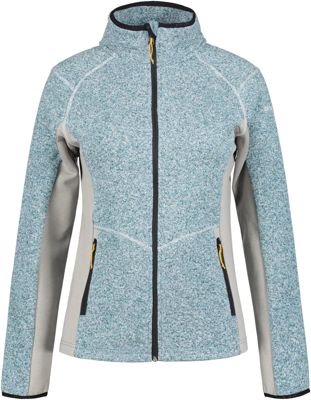 ICEPEAK Bleeker Strickfleecejacke Damen, Farbe:Türkis, Grösse:M
