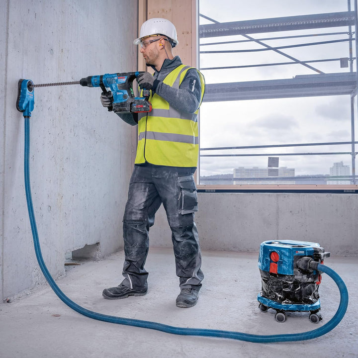 Bosch Professional 18V System Akku-Staubsauger GAS 18V-12 MC (Staubschutz der Klasse M, HEPA-Filter,