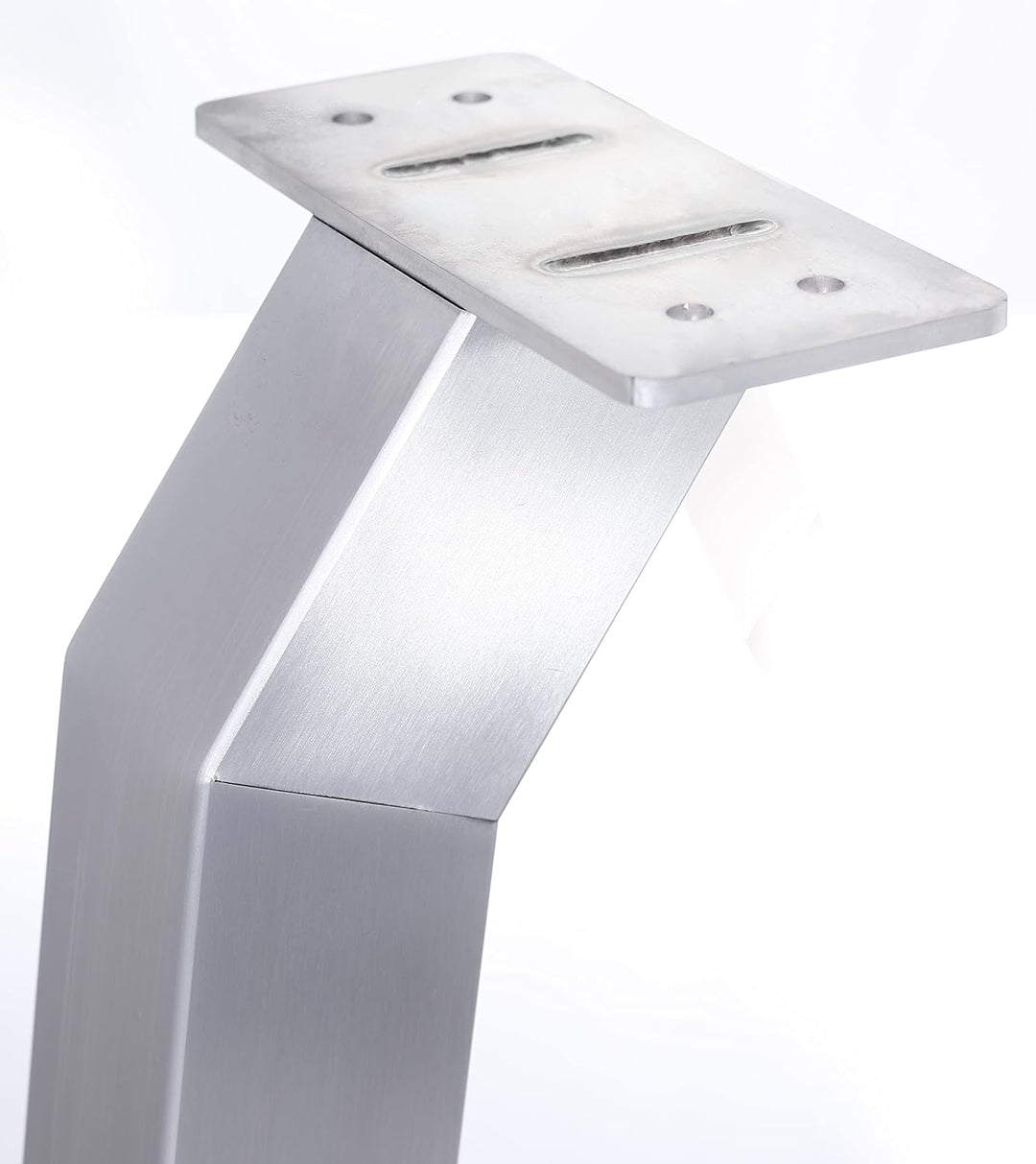 super-diy Edelstahl Design Bankfuss | Sitzbank | Bierbank | Coffee Table geeignet für jeden Innen- u