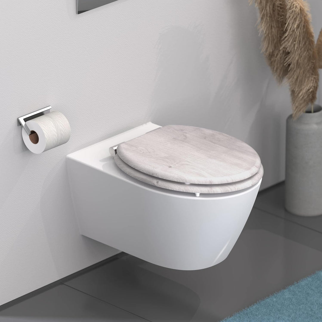 SCHÜTTE WC-Sitz MDF (Light Wood) Light Wood MDF, Light Wood MDF
