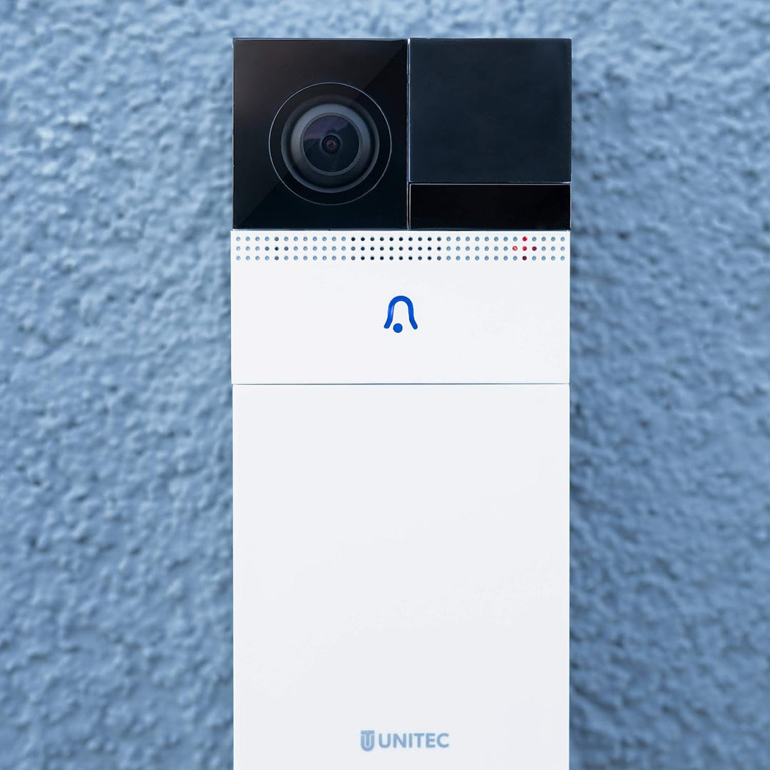 UNITEC WIFI Video-Türsprechanlage mit Smartphone App, Akku oder Festverdrahtung, mit WLAN Full HD Ka