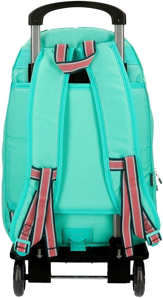 Enso Basic Rucksack mit Trolley Grün 32x46x15 cms Polyester für 15,6"-Laptop 22.1L Türkis Rucksack +