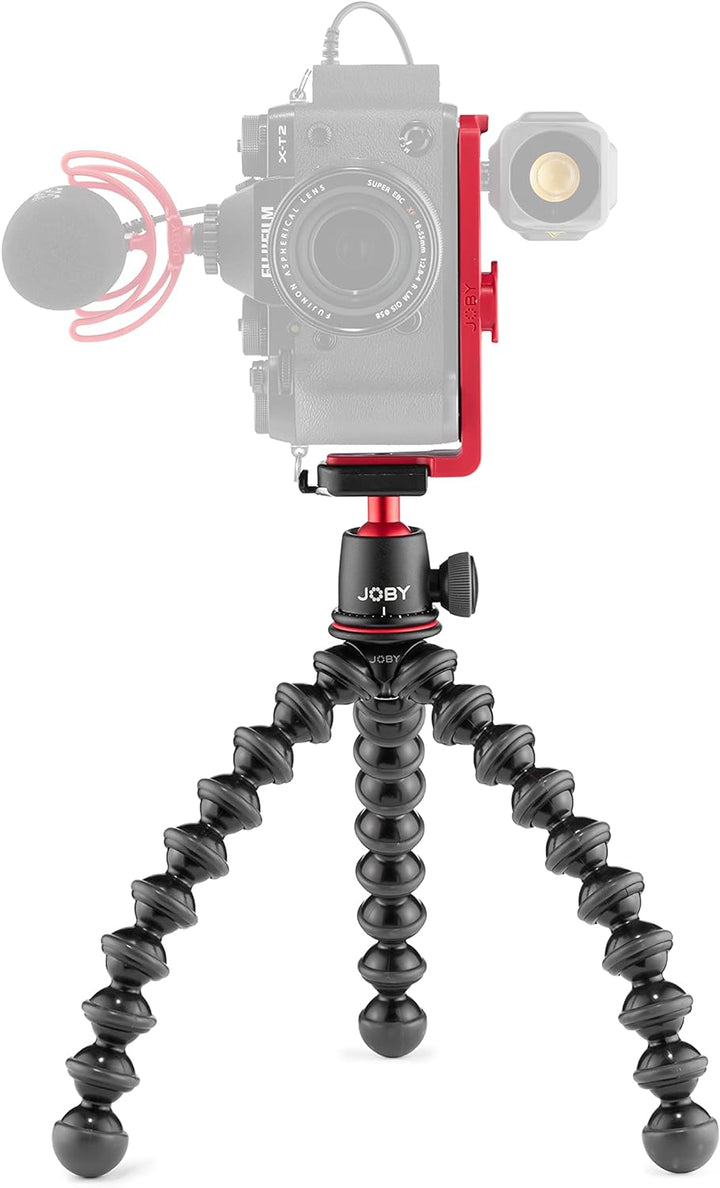 JOBY GorillaPod 3K Vert Kit, Kompaktes, flexibles 3K-Stativ und 3K-Kugelkopf mit vertikaler L-Halter