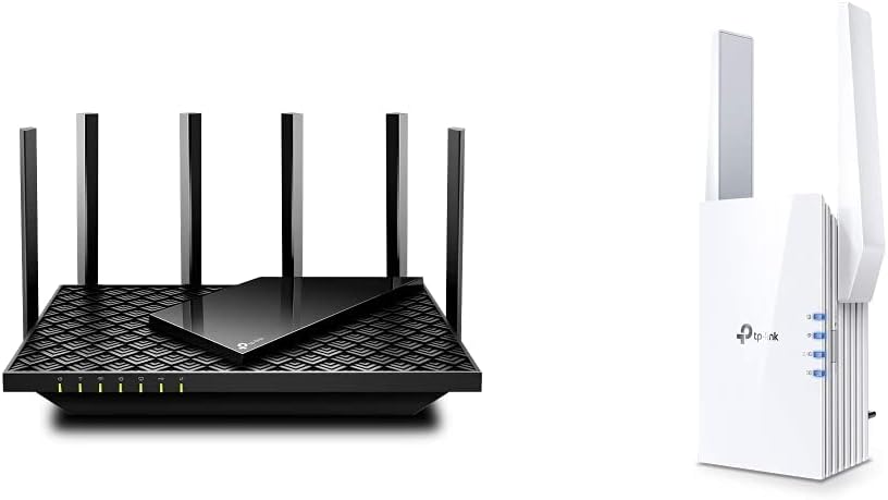 TP-Link Archer AX73 Wi-Fi 6 Gigabit WLAN Router (4804 Mbit/s 5 GHz, 574 Mbit/s 2,4 GHz) schwarz & RE