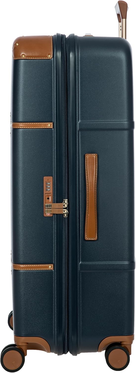 Bric's Bellagio 3.0 Spinner Trunk – Luxus-Hartschalengepäck mit grossen Rädern, Teleskopgriff, Leder