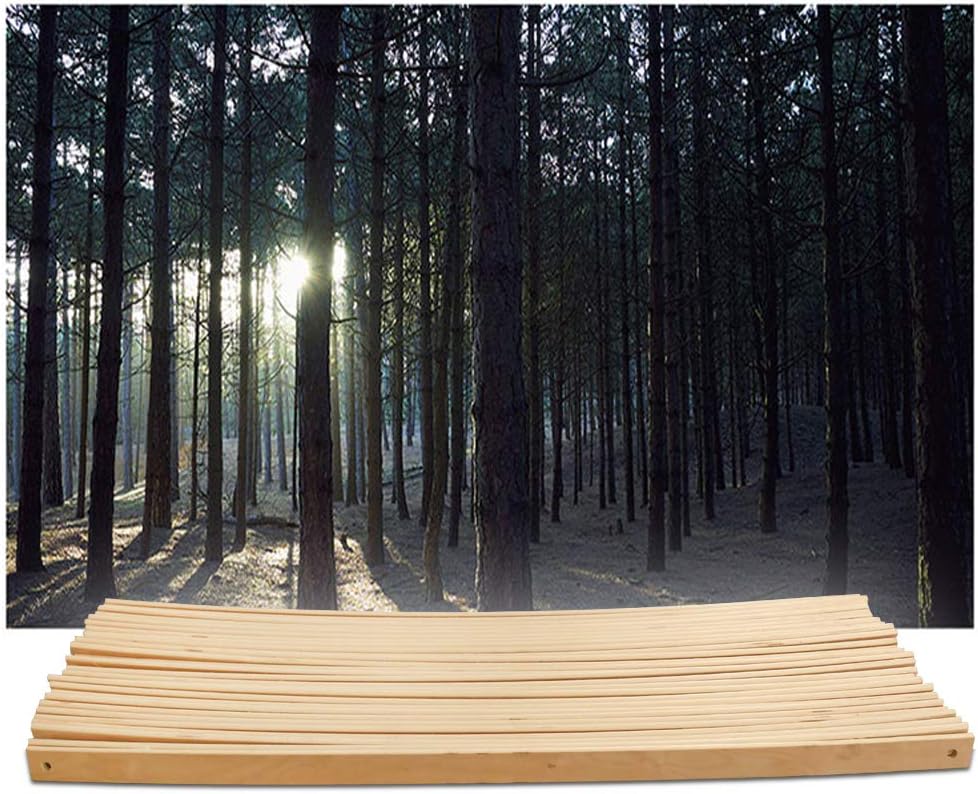 Ansobea 2 Stück Rolllattenrost Lattenrost 90x200cm Federleisten bettgestell Hochwertiger Pappelholz