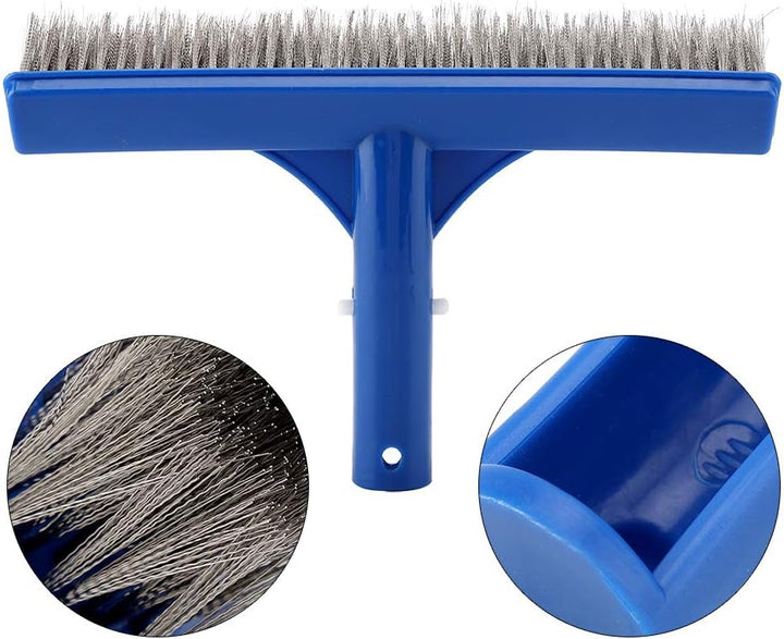 10Inch Poolbürste Beckenbürste Poolreiniger Handreiniger Schwimmbadzubehör Kunststoff Stahl für Teic
