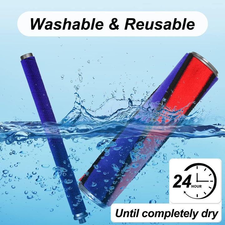 DrRobor Softwalze Bodendüse Zubehör für Dyson V10 V11 V15 Staubsauger, Elektrischer Soft Roller Bürs