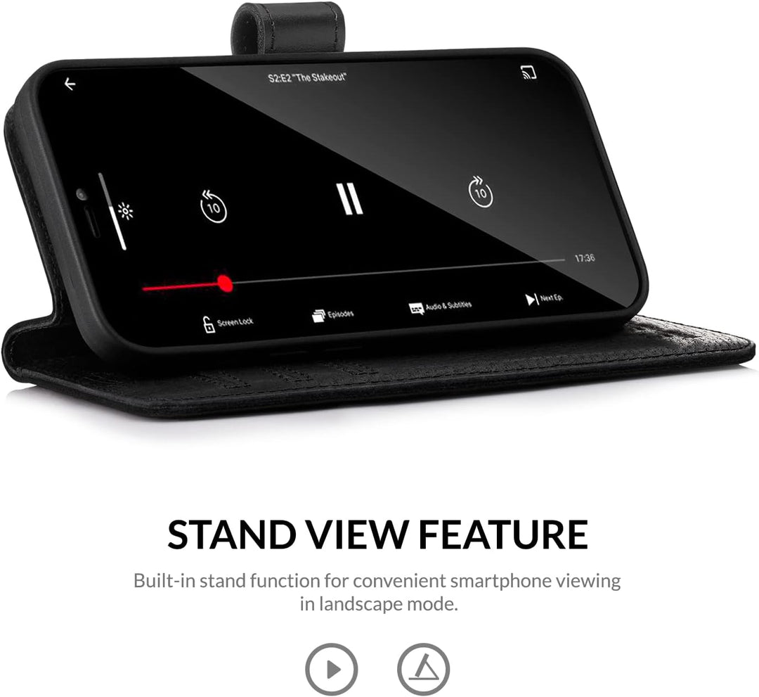 SURAZO Handyhülle für Xiaomi Mi 11 Pro 5G – Premium Echtleder Hülle Schutzhülle mit [Standfunktion,