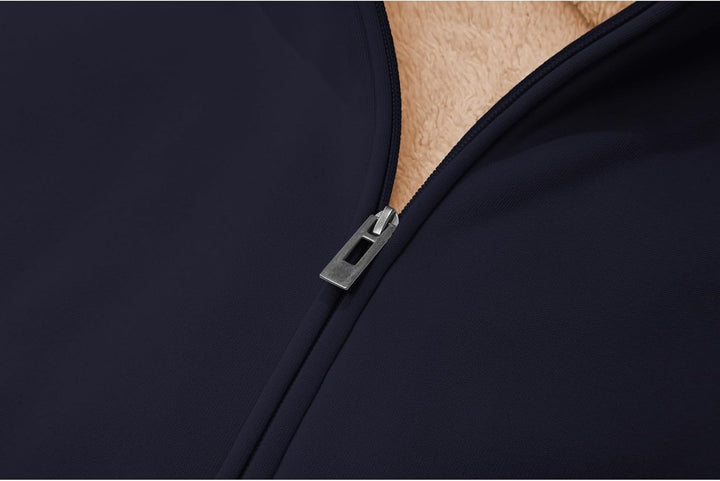 LLdress Sweatjacke Damen Fleecejacke mit Kapuze Hoodie für Frau Basic Kapuzenjacke mit Reissverschlu