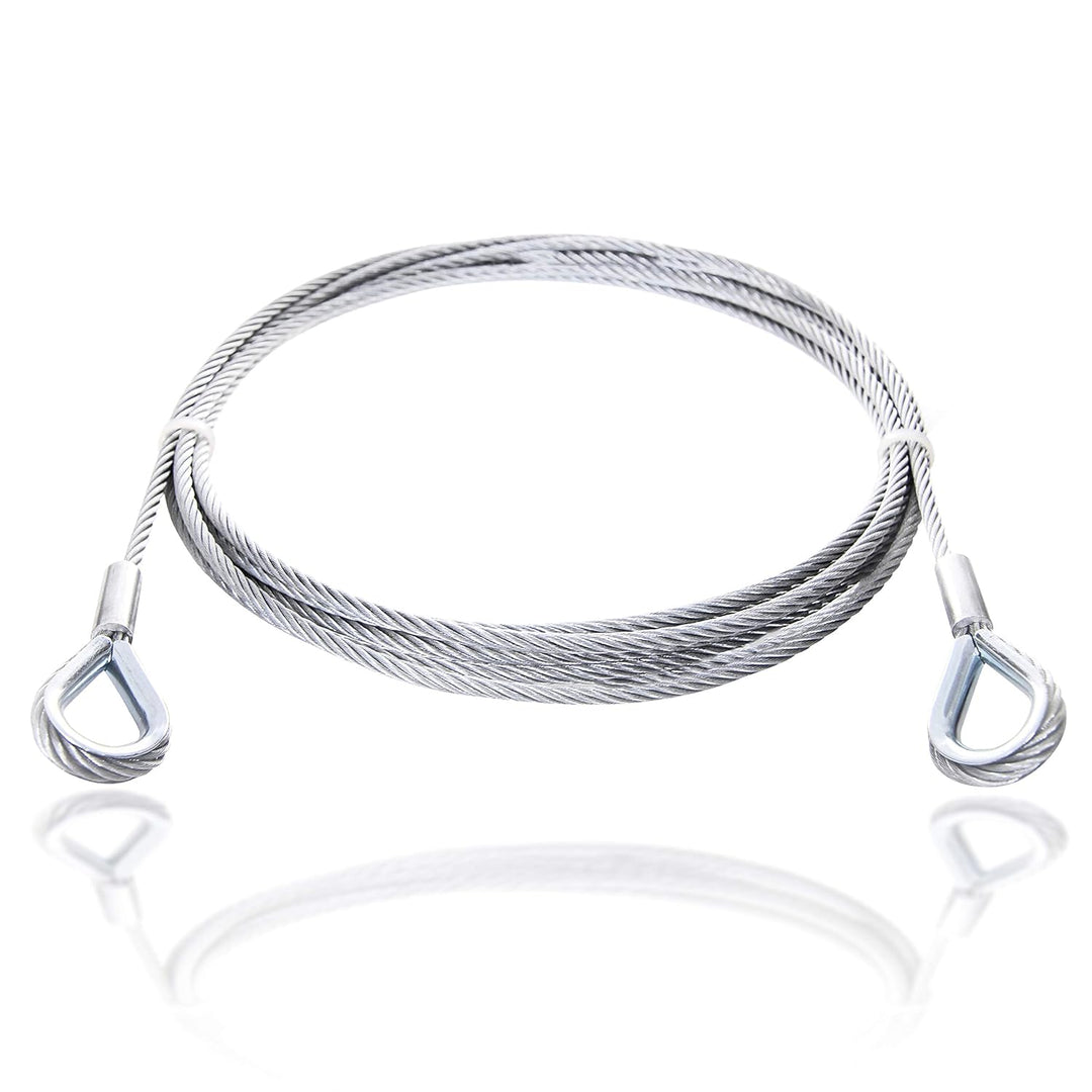 Drahtseile24 Drahtseil mit Kauschen, Stahlseil mit Kauschen – Anschlagseil, Stahlseil mit Ösen | ver