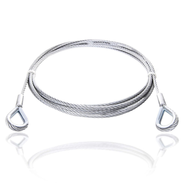 Drahtseile24 Drahtseil mit Kauschen, Stahlseil mit Kauschen – Anschlagseil, Stahlseil mit Ösen | ver