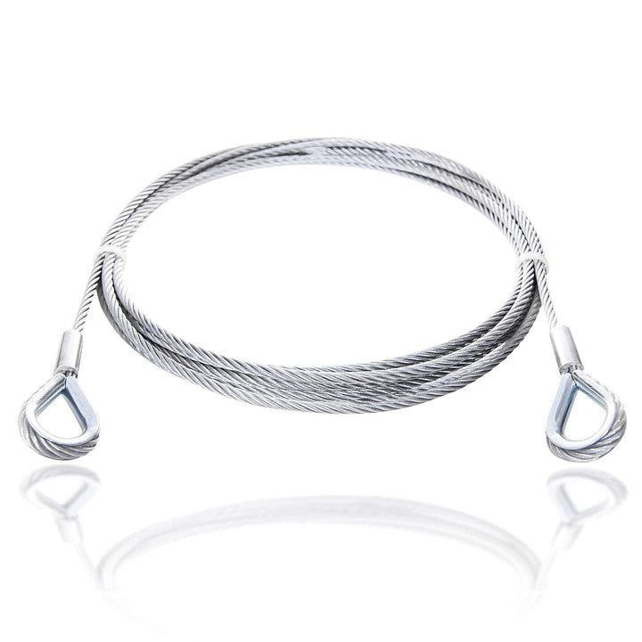 Drahtseile24 Drahtseil mit Kauschen, Stahlseil mit Kauschen – Anschlagseil, Stahlseil mit Ösen | ver