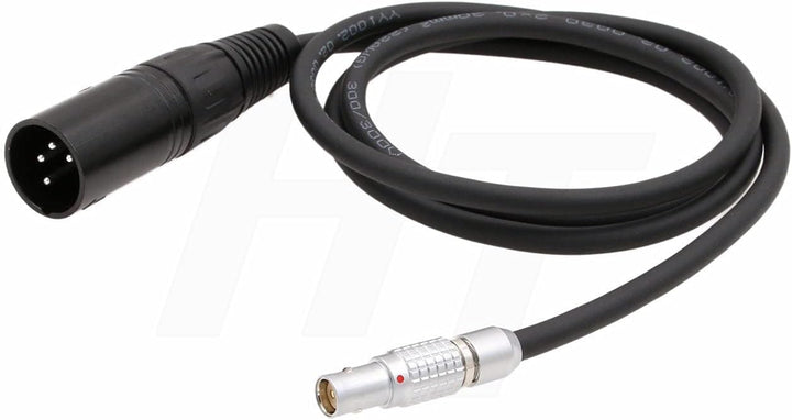 HangTon Stromkabel XLR 4 Pin auf 2 Pin Buchse für Red Komodo 6K Kamera 1m