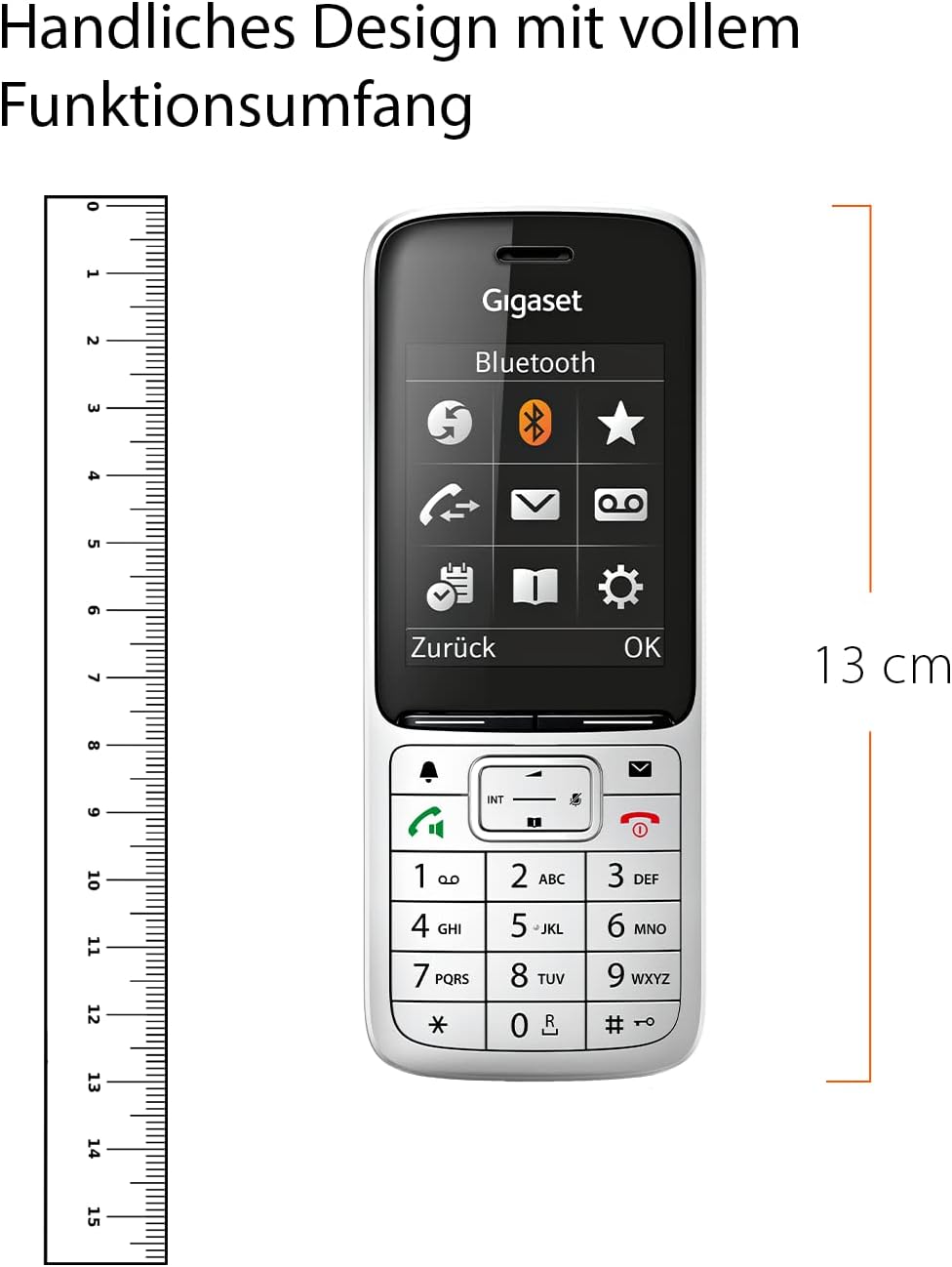 Gigaset SL450HX - DECT-Mobilteil mit Ladeschale - hochwertiges Schnurloses Telefon für Router und DE
