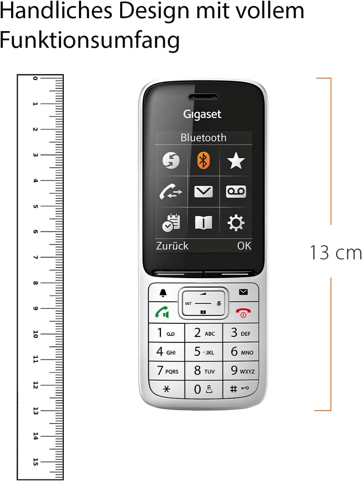 Gigaset SL450HX - DECT-Mobilteil mit Ladeschale - hochwertiges Schnurloses Telefon für Router und DE
