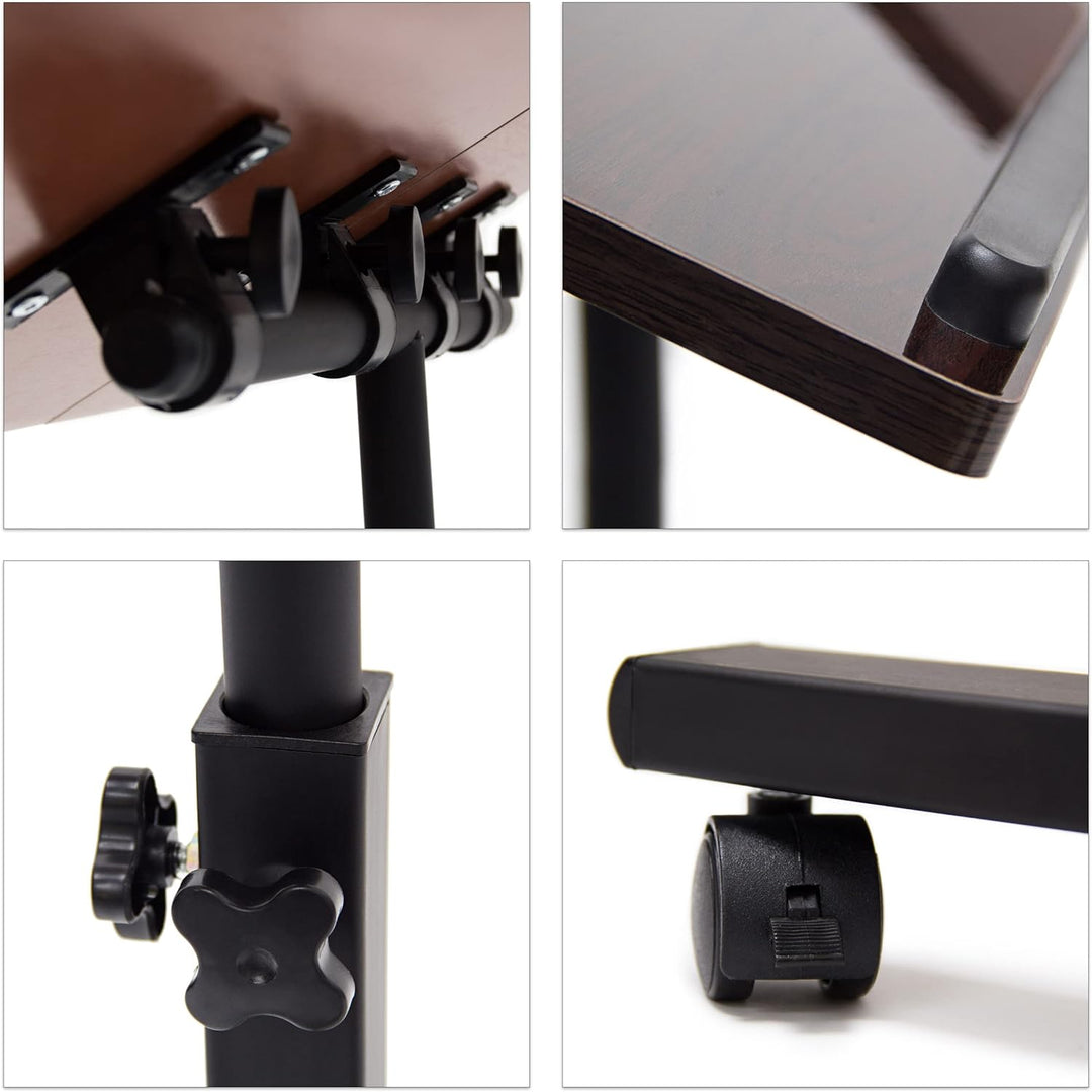 Relaxdays Laptoptisch höhenverstellbar XL HBT: 100 x 77 x 40 cm Grosser Notebook Tisch als Sofatisch