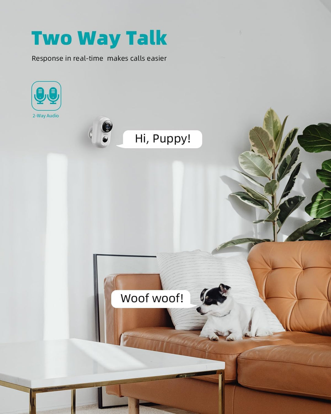 ZUMIMALL 2K Überwachungskamera Aussen Akku, 2 Pack Kamera Überwachung Aussen mit Magnethalterung, 3M