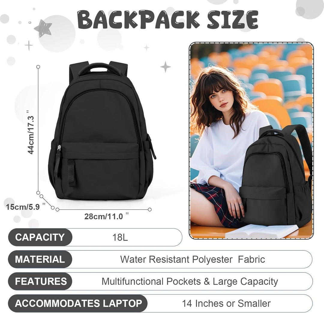 Schulrucksack Damen,Causal Schultasche Mädchen Teenager, Laptop Rucksack Damen Schulmädchen Casual T