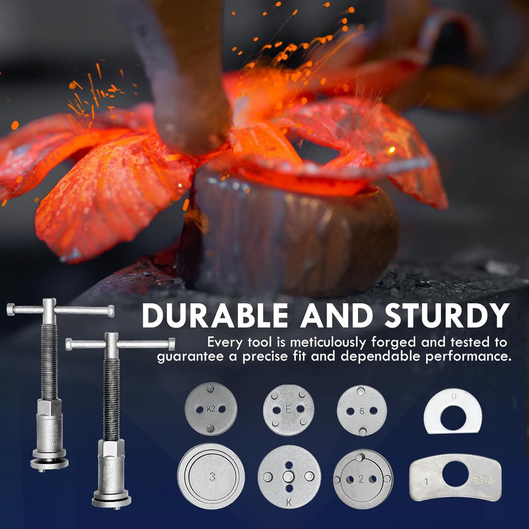 CCLIFE 22tlg Bremskolbenrücksteller Auto Universal Bremskolben Rückstellwerkzeug Set KFZ Werkzeug 22