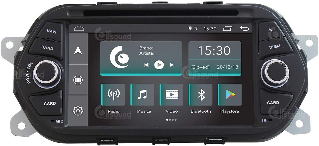 Costum fit Autoradio für FIAT Tipo Android GPS Bluetooth WiFi Dab USB Full HD Touchscreen Display 7"