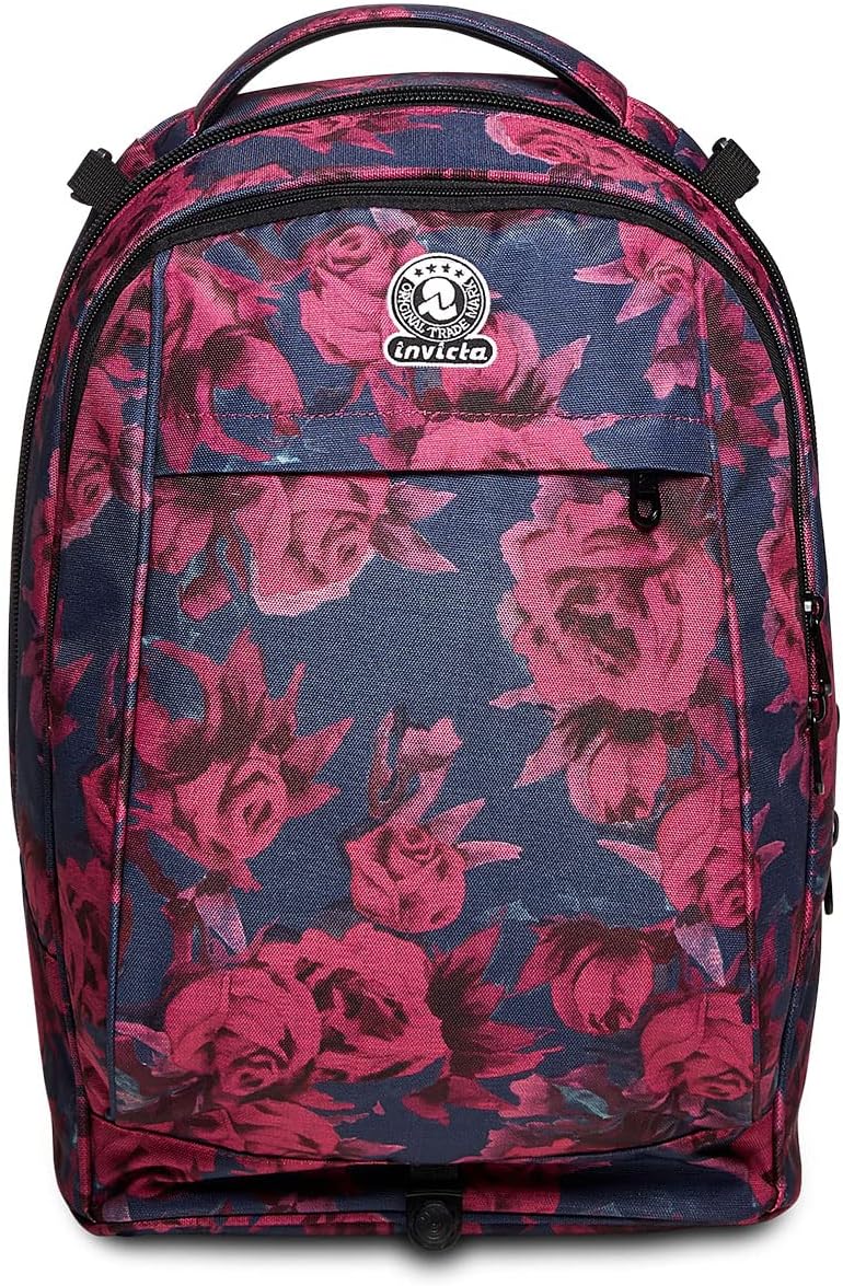 Invicta TROLLEY, Rucksack mit Trolleyfunktion, 3 in 1, Schulranzen mit Rollen, Abnehmbarer Rucksack,