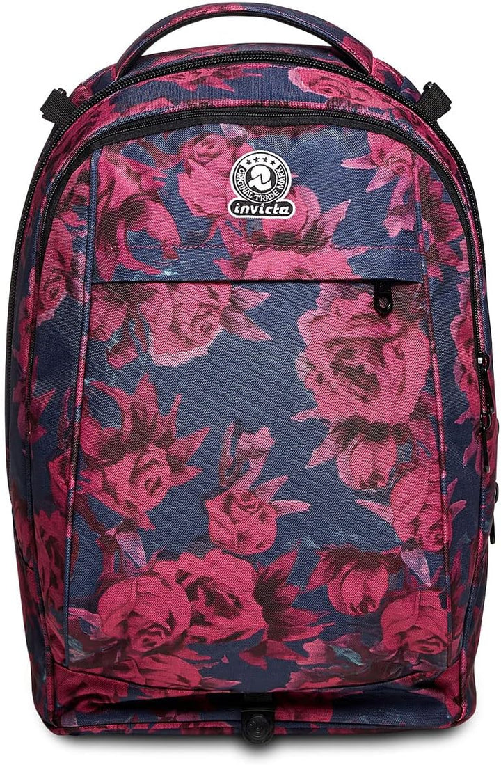 Invicta TROLLEY, Rucksack mit Trolleyfunktion, 3 in 1, Schulranzen mit Rollen, Abnehmbarer Rucksack,