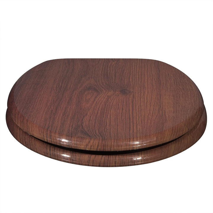 WOLTU #2 Premium WC-Sitz Toilettensitz mit Absenkautomatik, MDF Holzkern, Softclose Scharnier, Antib