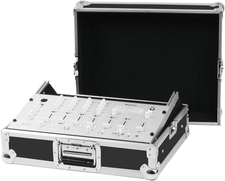 ROADINGER Mixer-Case Profi MCB-19, schräg, sw, 8HE | Flightcase für 483-mm-Geräte (19")