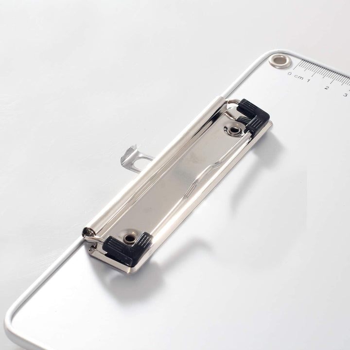 6er A5 Metall Klemmbrett, Anti-Rutsche Rückseite, Gummierter Metalklemme, Hartfaser Schreibbrett mit