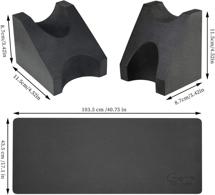 Hricane Gitarre Arbeitsmatte Kit + Gitarrenhalskissen Gitarrenbauer Werkzeug + Gitarren Saitenwechse