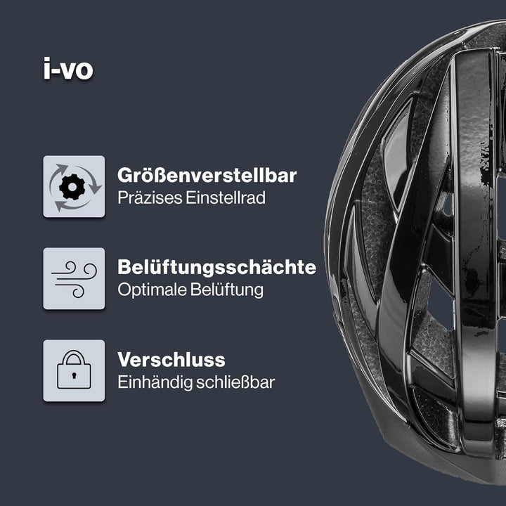 uvex i-vo - Leichter Allround-Helm für Damen und Herren - individuelle Grössenanpassung - erweiterba