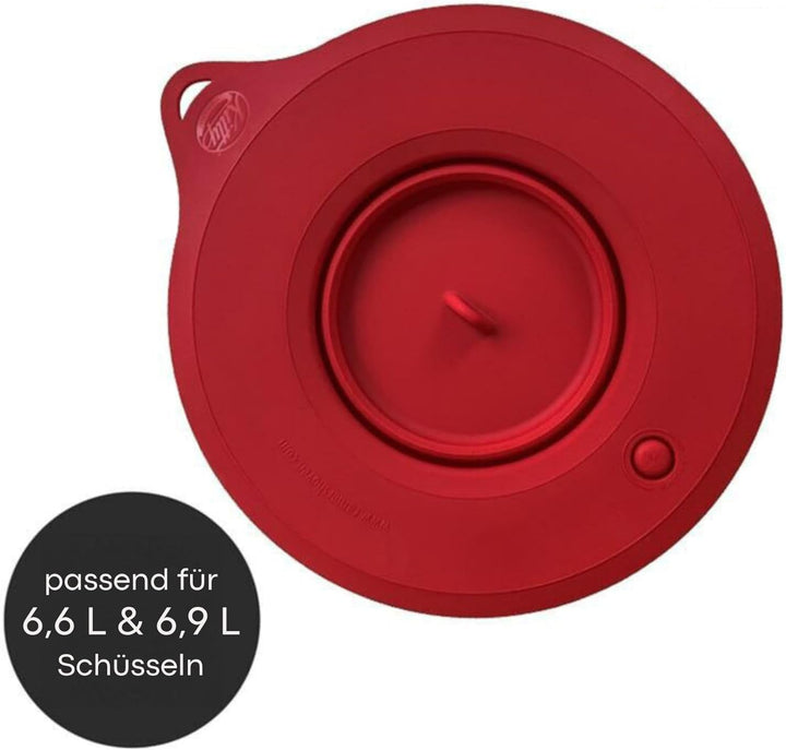 Kitty Professional Profi-Frischhaltedeckel kompatibel mit KitchenAid 6,9 Liter Küchenmaschine (Rubin