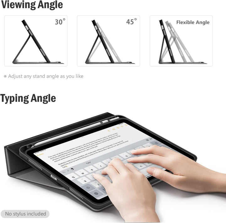 Antbox Hülle für iPad 10 Generation 2022 10,9 Zoll mit stifthalter Apple Pencil Halter Auto Schlaf/W