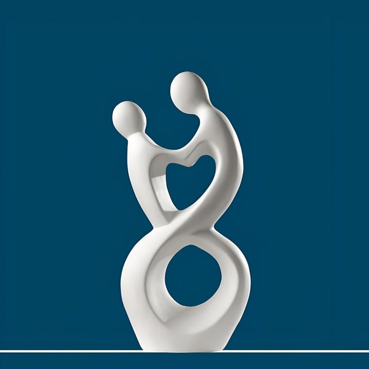 Skulptur Paar HERZSCHLAG creme Sculpture Francis