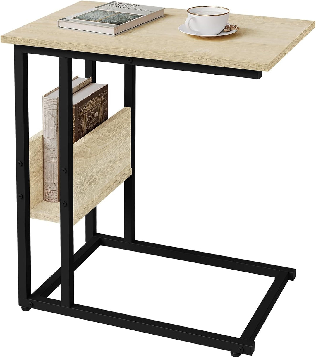 WOLTU Beistelltisch Kaffeetisch Couchtisch Sofatisch Nachttisch Betttisch Laptoptisch, Gestell aus M