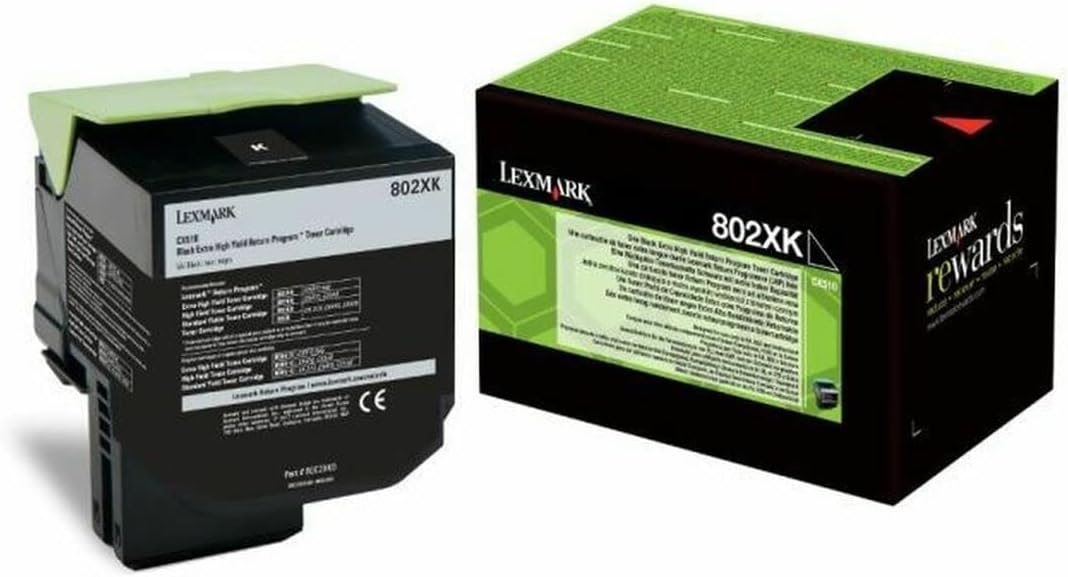 Lexmark 1894557 Toner, Schwarz, 802XK