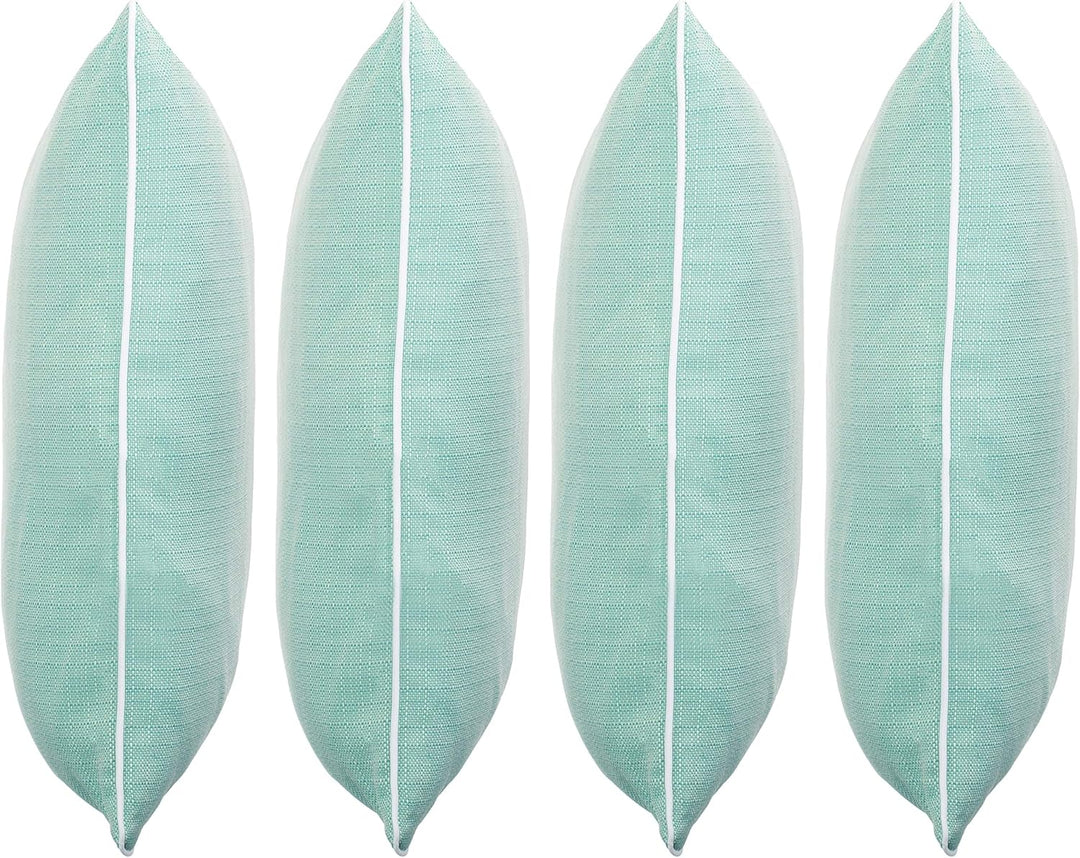 Brandsseller Outdoor Garten Kissen Dekokissen Leinenoptik strukturiert Schmutz- und Wasserabweisend