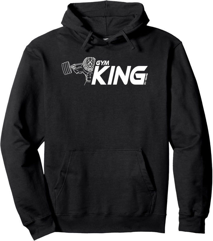 Gym King Löwe Fitness Gym Design Fitness Motiv Beast ON Pullover Hoodie