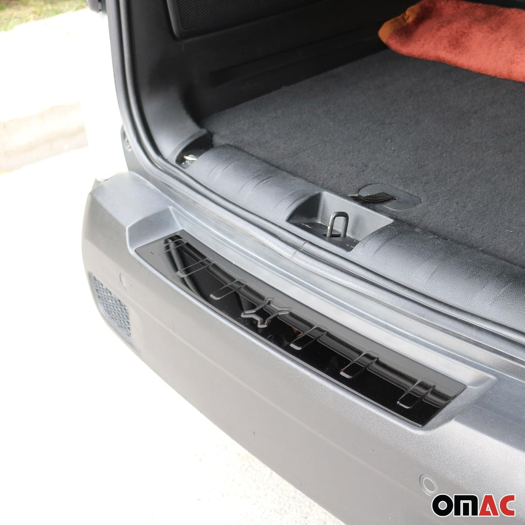 Ladekantenschutz kompatibel mit Jeep Renegade 2015-2023 Dark Chrom Stossstange Edelstahl 1x