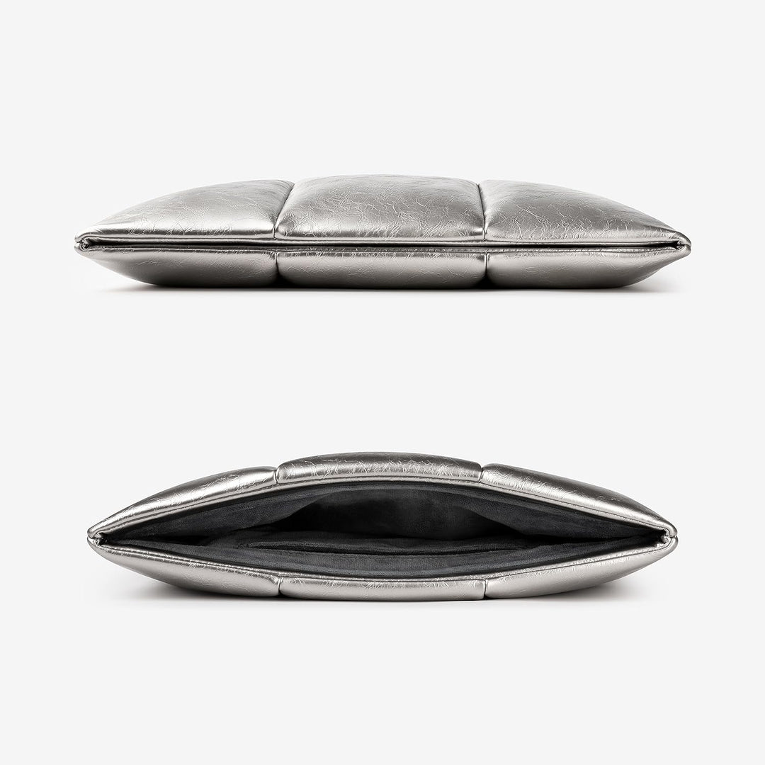 Comfyable Puffy Laptop Sleeve 13 Inch 14 Inch, Puffer Laptop Carrying Case, PU Pillow Case Compatibl