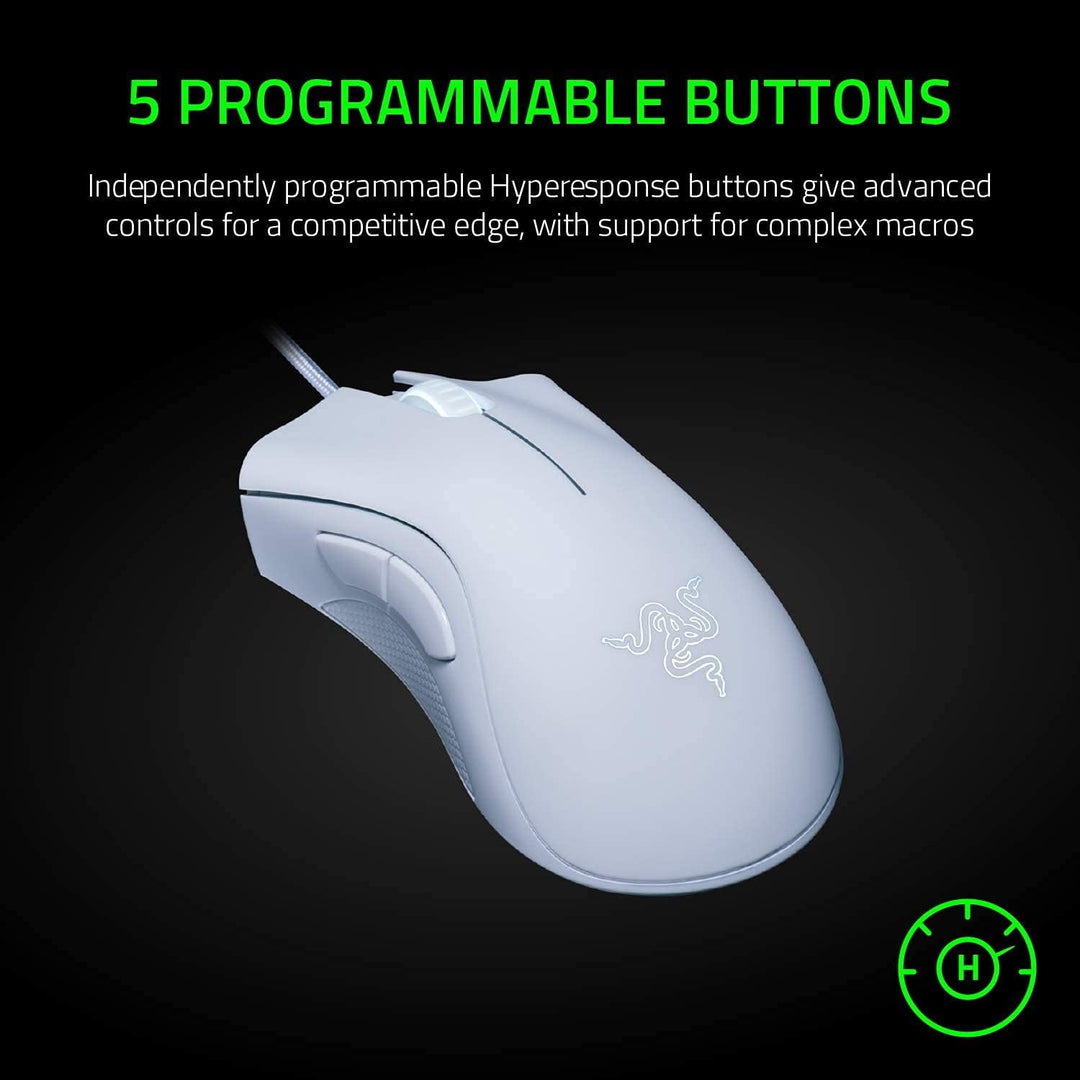 Razer DeathAdder Essential Gaming-Maus, optischer Sensor, 6400 DPI, 5 programmierbare Tasten, mechan
